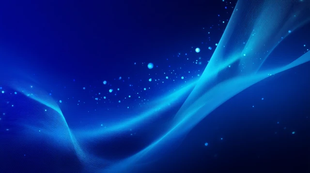 Abstract Blue Tech Background Futuristic Waves