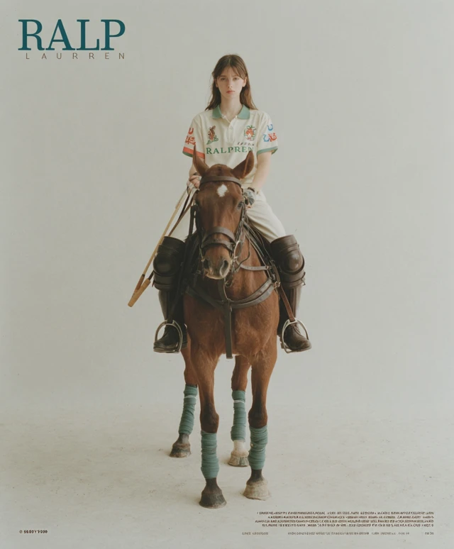 RALP LAUREN Fashion Editorial Polo Horse Model