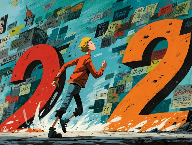 Break Dancer and Number Two Comic Book Illustration