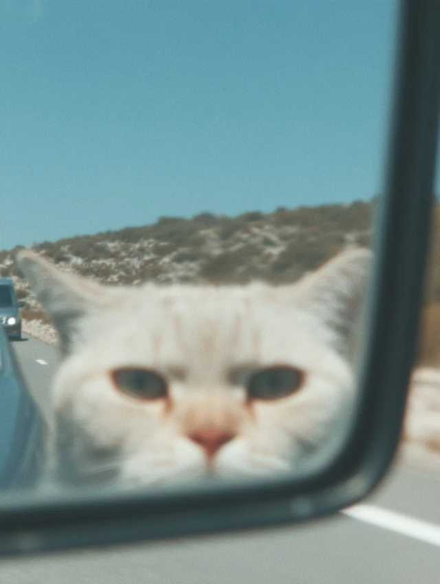 Cute Cat Road Trip Reflection