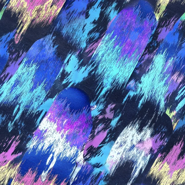 Neon Spirit Tracks Abstract Art
