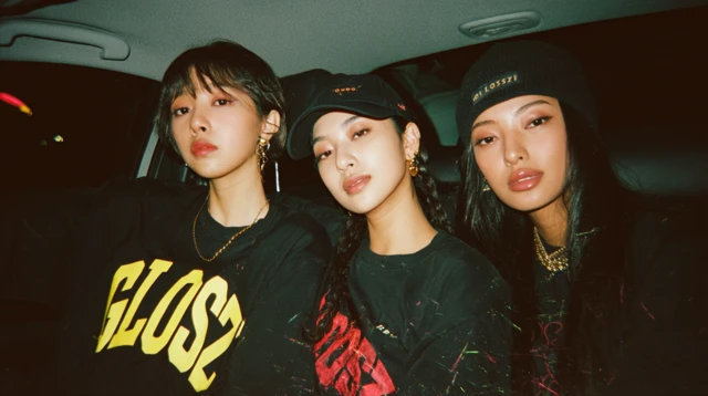 Kpop Idols in Hip Hop Style Fashion Photoshoot