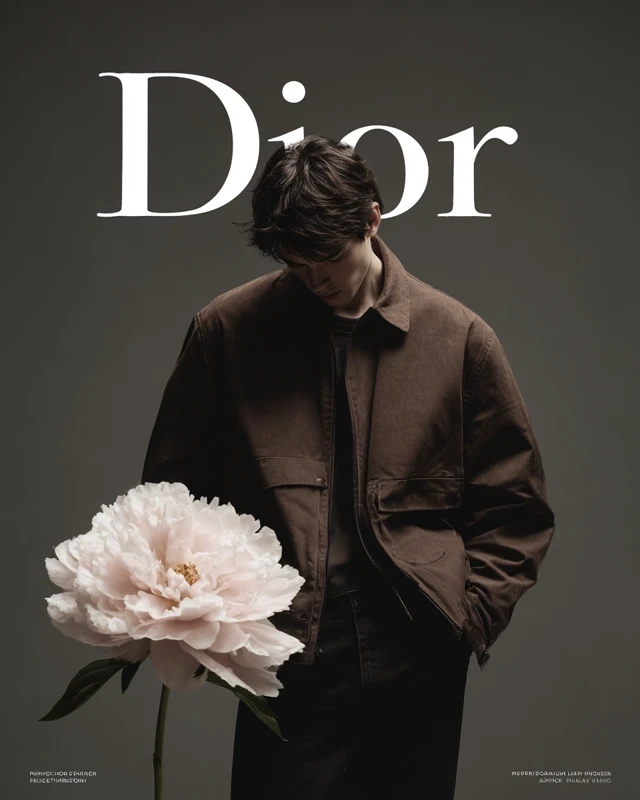 Dior Fashion Editorial with Oversized Jacket