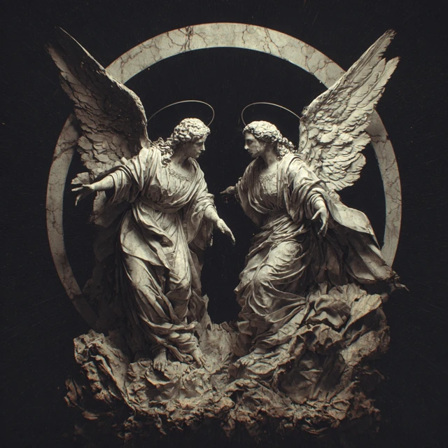 Angels from Dantes Inferno Inspired Artwork