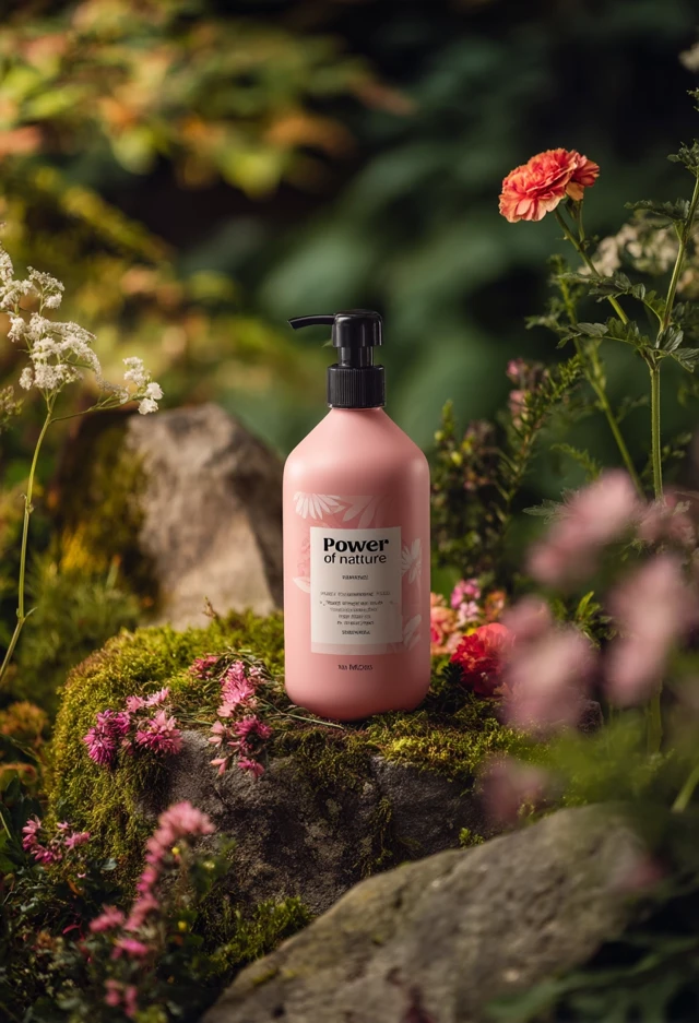 Power of Nature Shampoo Product Photography