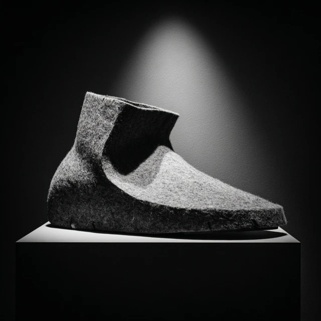 Sneaker Slipper by Peter Zumthor Felt Design