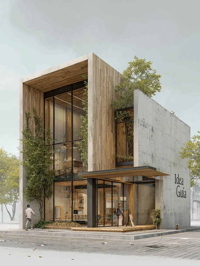 Minimalist Office Building Architecture Bangkok