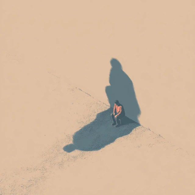 Losing Self Esteem Symbolic Illustration