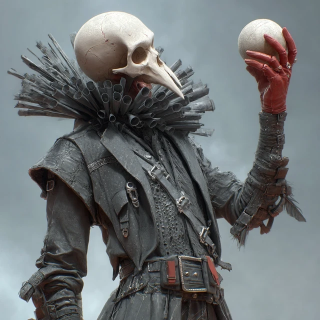 Fashionable Chaos Acolyte Grimdark Fantasy Art