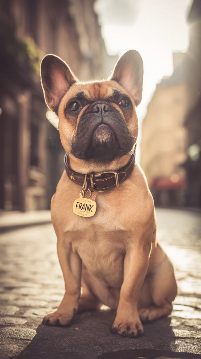 Stylish French Bulldog in Paris - Fashion Editorial
