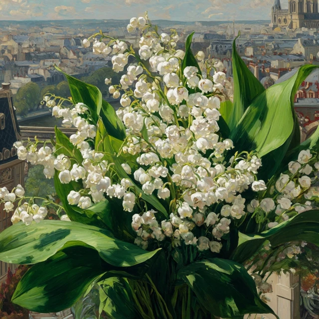 Lily of the Valley Bouquet in Paris Art