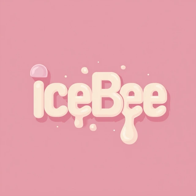 Ice Bee Logo Design Modern Minimalist Branding