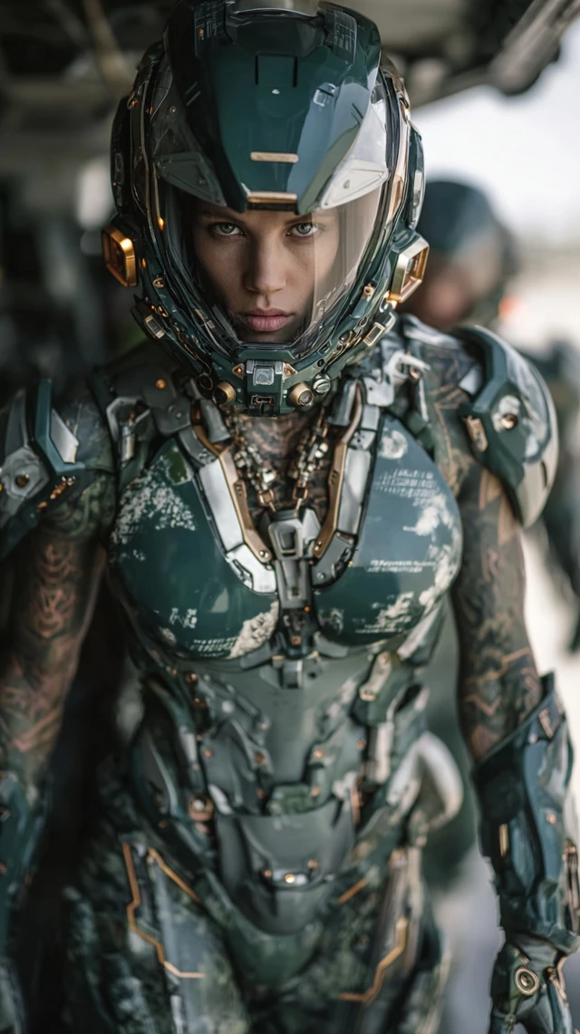 Cybernetic Moroccan in Futuristic Cockpit