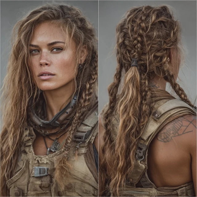Mad Max Inspired Beautiful Woman Portrait