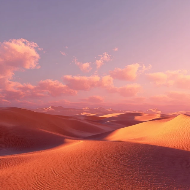 Desert Dawn 3D Render Realistic Sand Dunes AAA Graphics