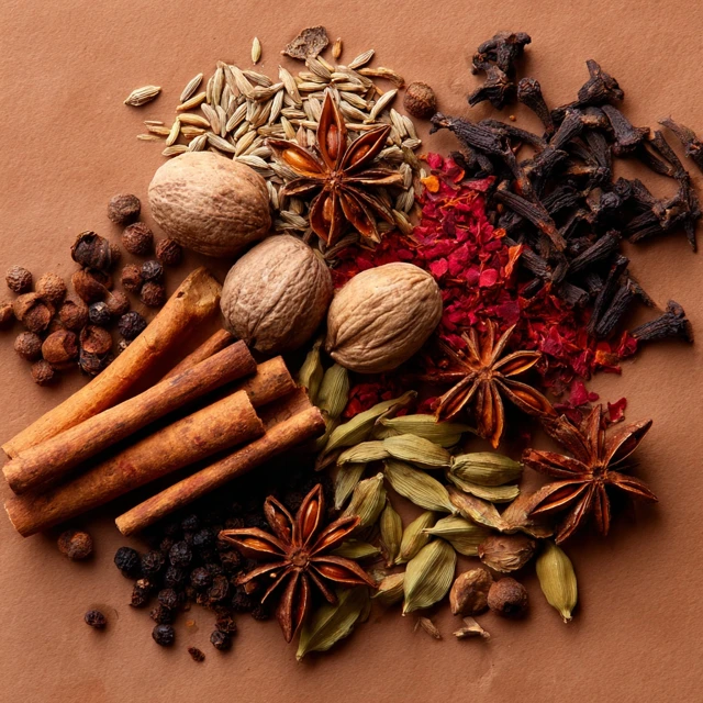 Masala Chai Spices Cinnamon Star Anise Nutmeg Clove