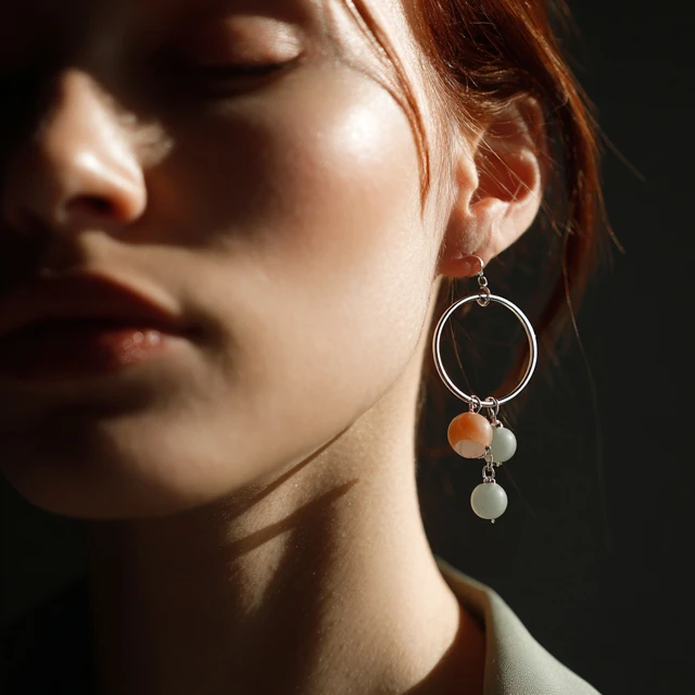 Modern Paljuryeong Inspired Earrings Minimalist Design