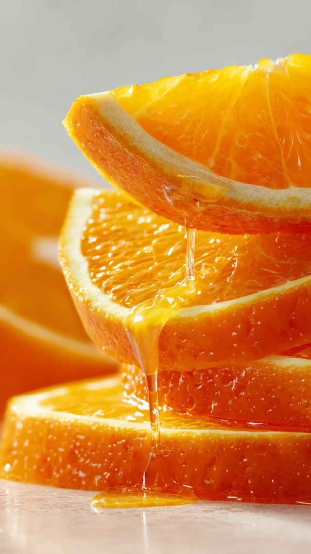 Juicy Orange Slices Fresh and Zesty Food Photography