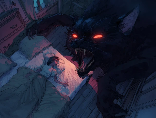 Demonic Cat and Sleepless Woman Anime Indie Comic