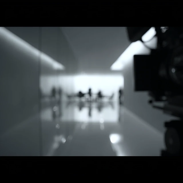 Cinematic Office Corridor Scene Documentary