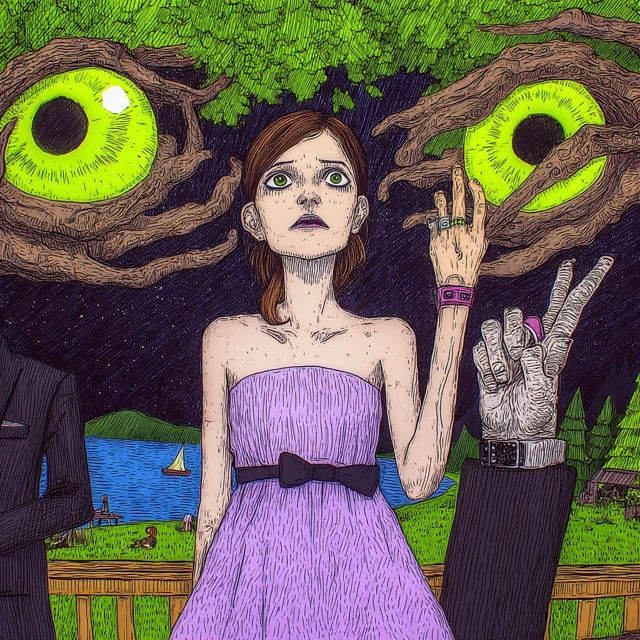 Surreal Fashion: Woman in a Forest