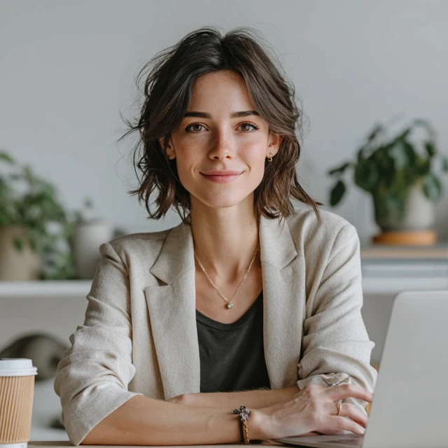 Confident Recruiter Portrait Modern Office Setting