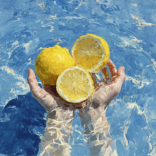 Lemons in Water A Still Life Painting