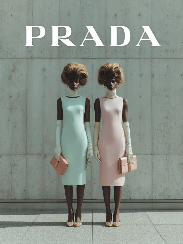 Prada Campaign African American Models Mod Fashion