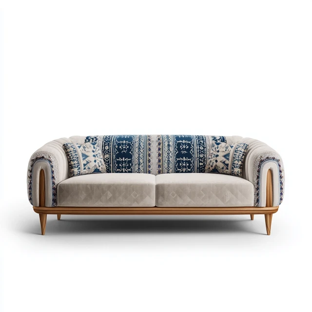 Lorestan Inspired Sofa Luxurious Modern Design Iranian Heritage