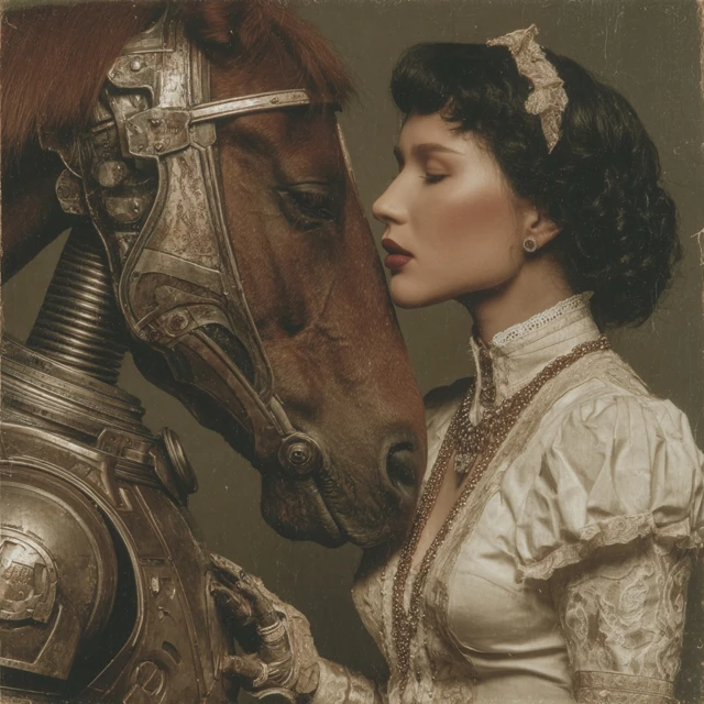 Surreal Photography Hybrid Woman Horse Retro