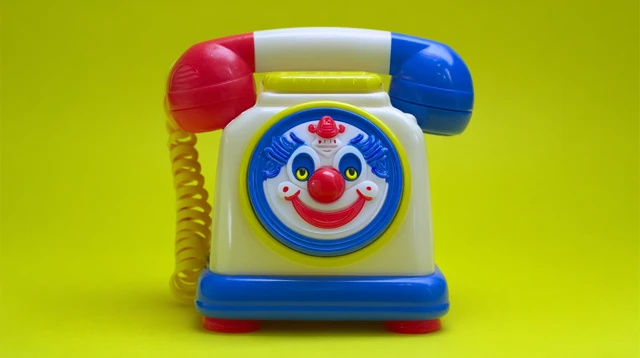 Scary Clown Phone Fisher Price Retro Toy