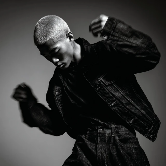High Fashion Asian Male Model Punk Meets Calvin Klein