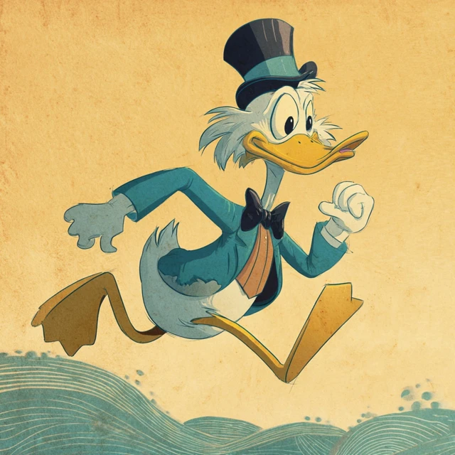 Webby Vanderquack Duck Portrait