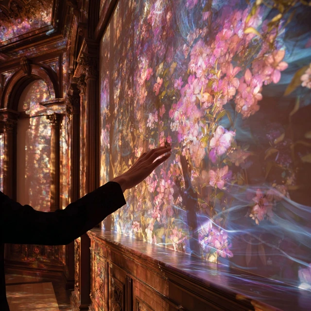Renaissance Theater Interior Floral Projections
