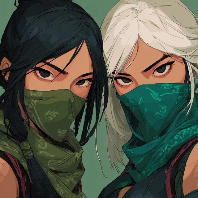 Female Ninja Duo Sienna and Jade