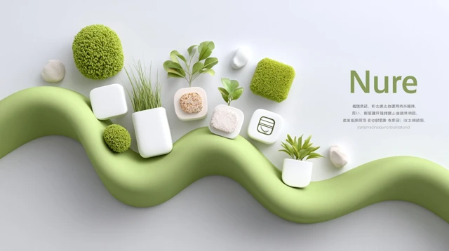 Profile Introduction Minimalist Design with Green Accents
