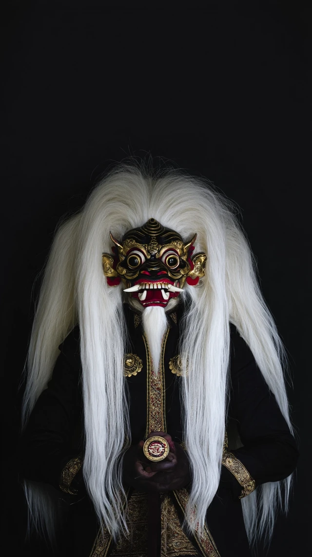Balinese Barong Mask Darth Vader Fusion 8K Art