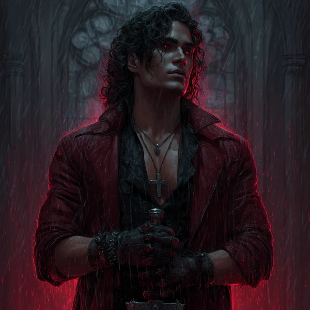 Handsome Vampire Henry Cavill Gothic Art