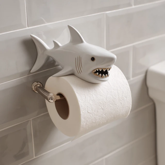 Shark Toilet Paper Holder for Bathroom Decor