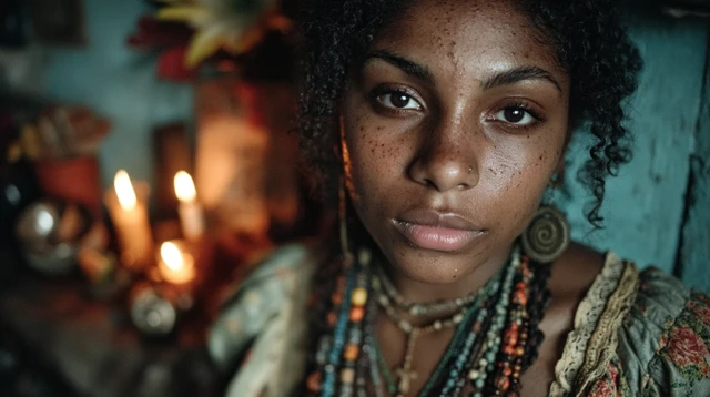 AfroCuban Portrait Spiritual Beauty and Faith