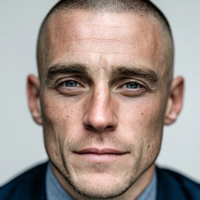 Professional Headshot of a Man in Blue Suit