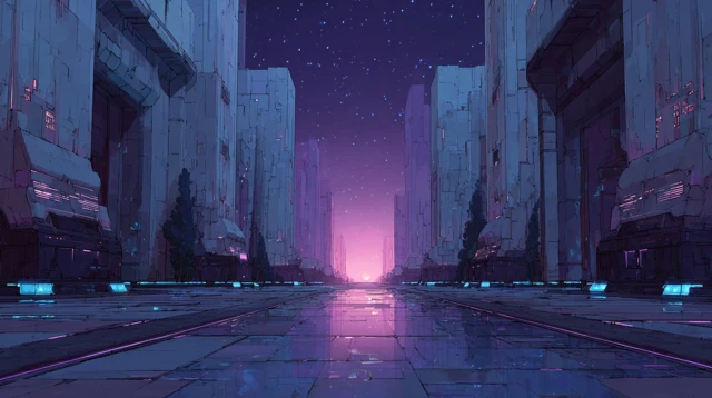 Futuristic Sci-Fi Cityscape