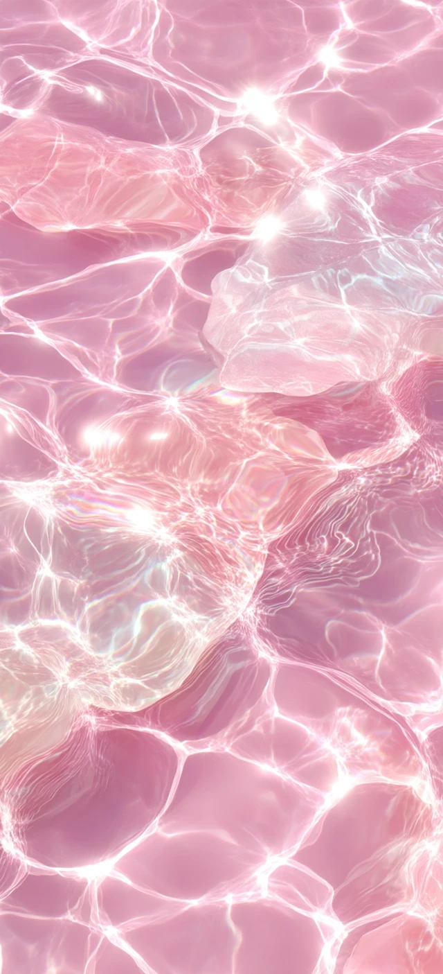 Pink Water Ripples Dreamy Background