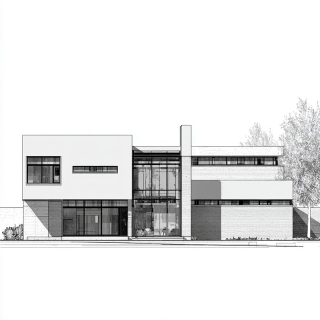 Modern Two Story House Architectural Design