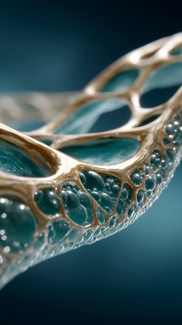 Alien Material on Dark Background Abstract 3D Render