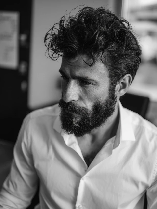 Masculine Portrait Black and White Photography