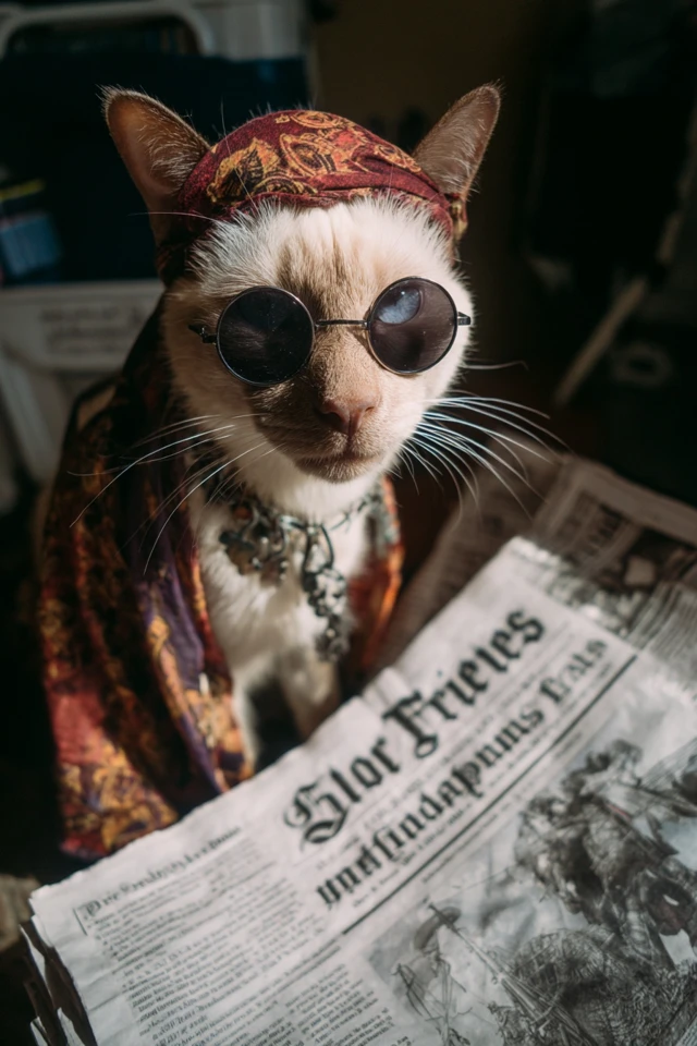 Pirate Siamese Cat Florida Man Headline