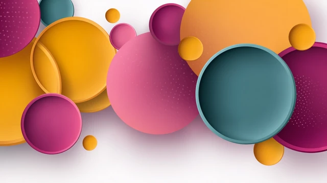 Vibrant Geometric Shapes Background Art
