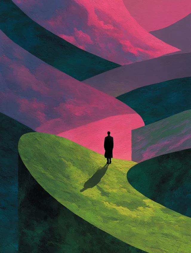 Abstract Landscape Painting Minimalist Art
