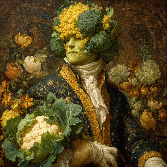 The Brassicaman A Vegetable Portrait